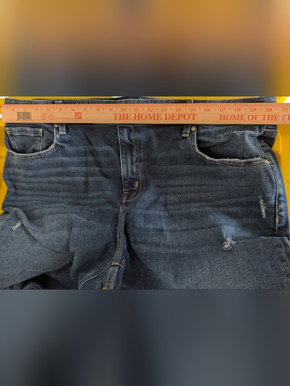 Lane Bryant Flex Magic Waistband Girlfriend Straight Jeans Womens 20 Distressed - Picture 9 of 10